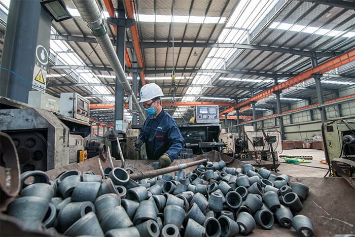 海西网架配件-锥头加工车间